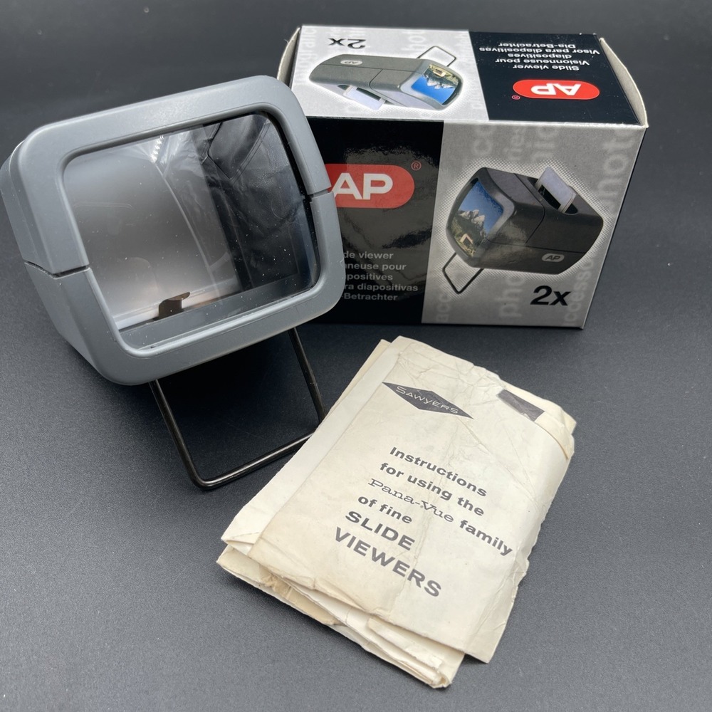 AP 2X Magnification Hand-Held Slide Viewer APP315200 Tested Works Vintage 1141
